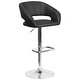 preview thumbnail 35 of 178, Vinyl Adjustable Height Barstool with Rounded Mid-Back