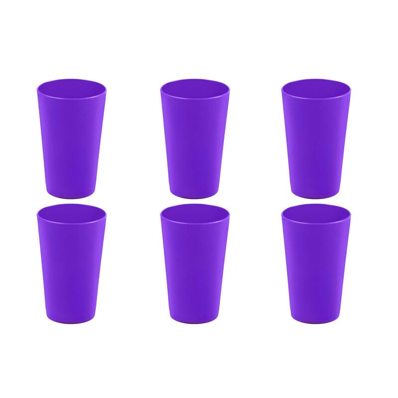 Break-Resistant Plastic Cups 10oz, Reusable Design
