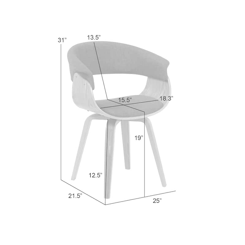 Carson Carrington Vamdrup Mid-Century Dining Chair with Bentwood Legs (Set of 1/2/4/6)