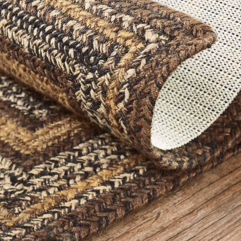 Espresso Jute Rug Rect w/ Pad 60x96 - 5' x 8' Rectangle