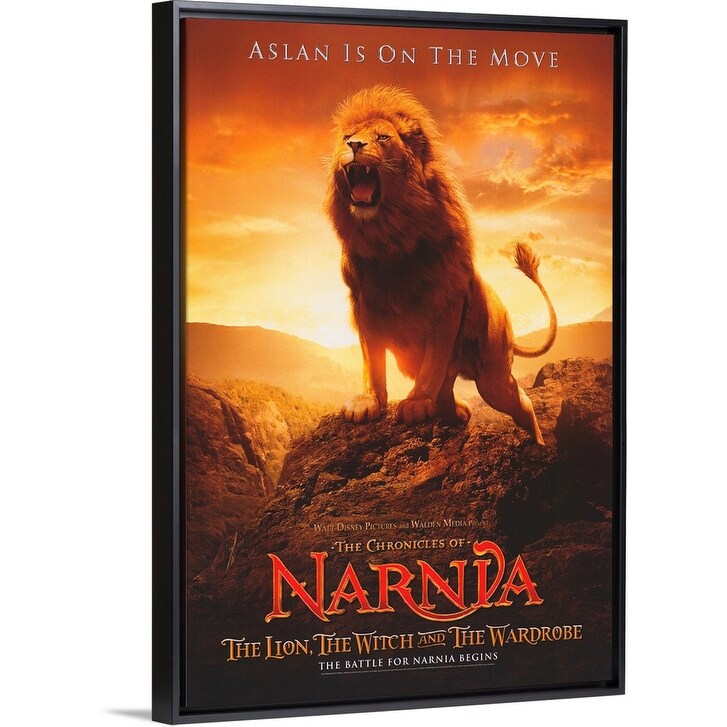 Chronicles Of Narnia The Lion The Witch And The Wardrobe 2005 Black Float Frame Canvas Art Overstock 26973968