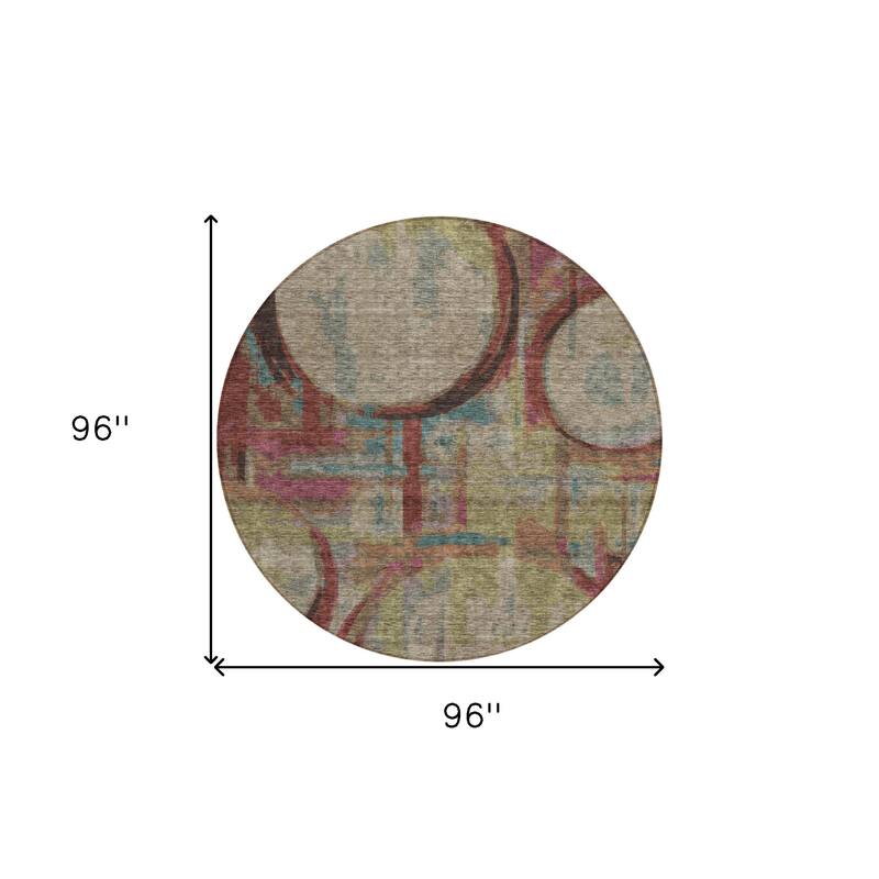 HomeRoots Geometric Transitional Rectangle Outdoor Rug