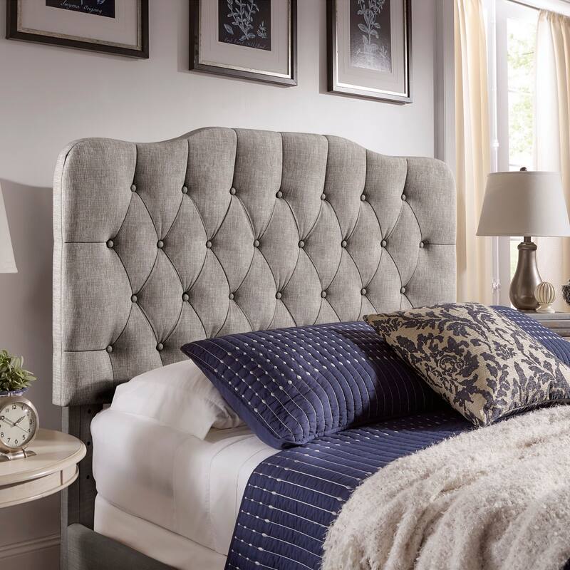 Ginny Adjustable Diamond-tufted Camel Back Bed by iNSPIRE Q Classic