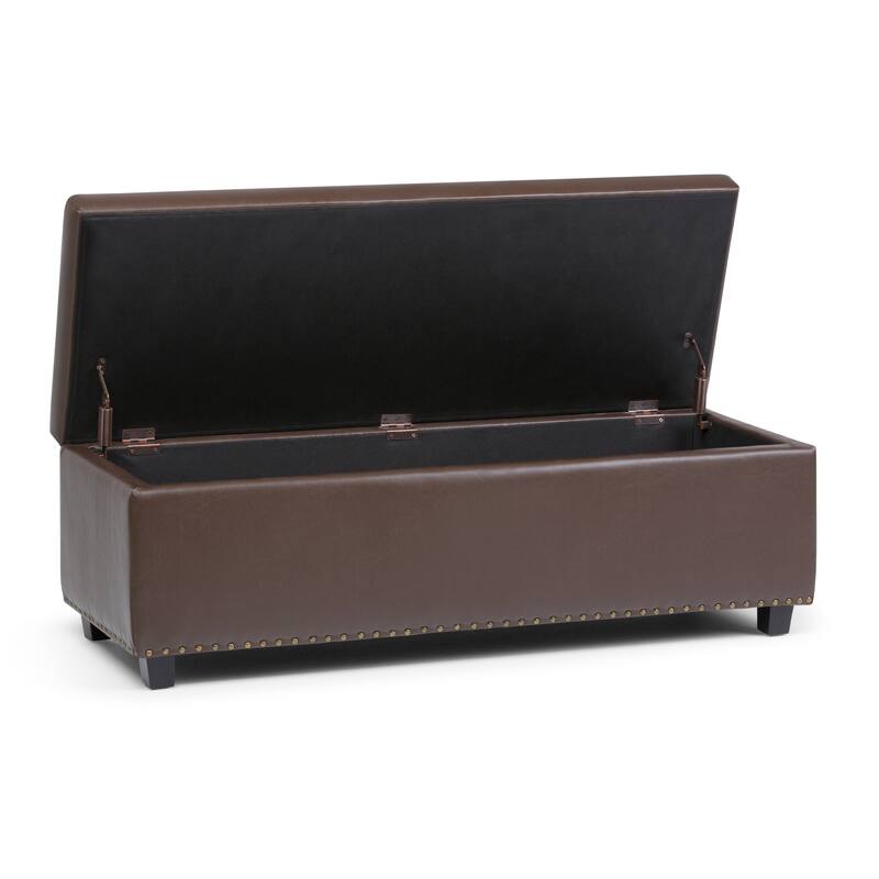 WYNDENHALL Springfield 48 inch Wide Rectangle Storage Ottoman