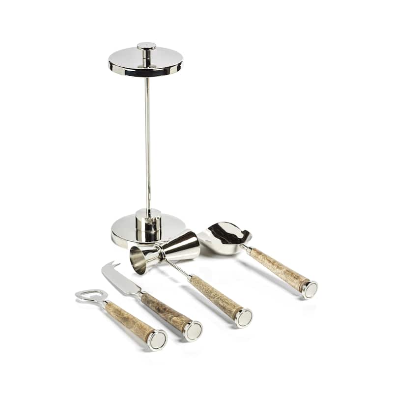 Gela 5-Piece Bar Tool Set - 4.5" x 4.5" x 11"