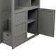 preview thumbnail 18 of 29, Versatile Twin over Full/Twin Bunk Kids Bed,Convertible Bottom Bed,Storage Shelves and Drawers