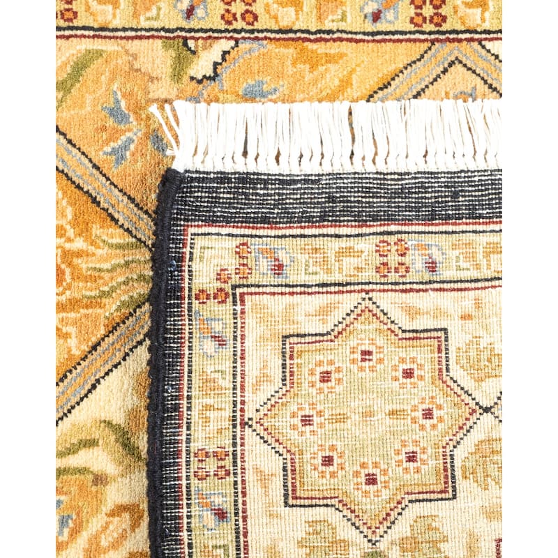 Overton Hand Knotted Wool Vintage Inspired Traditional Mogul Brown Area Rug - 3 x 5