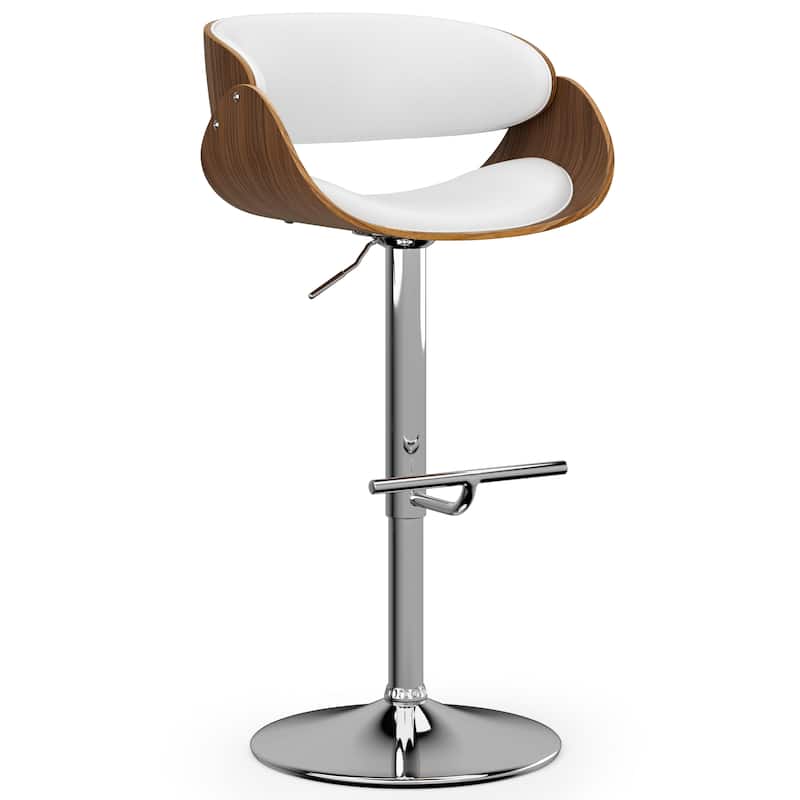 WYNDENHALL Gilford Mid Century Modern 34" Adjustable Swivel Bar Stool