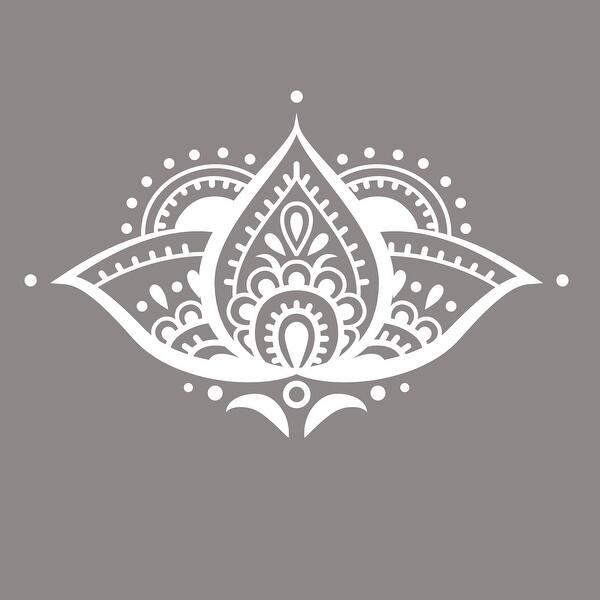 Shop Lotus Flower Wall Decal Bohemian Overstock 31648120