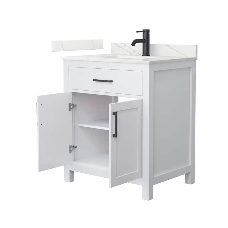 Wyndham Collection WCG2424-30S-QTZ-UNSMXX Beckett 30" Free Standing