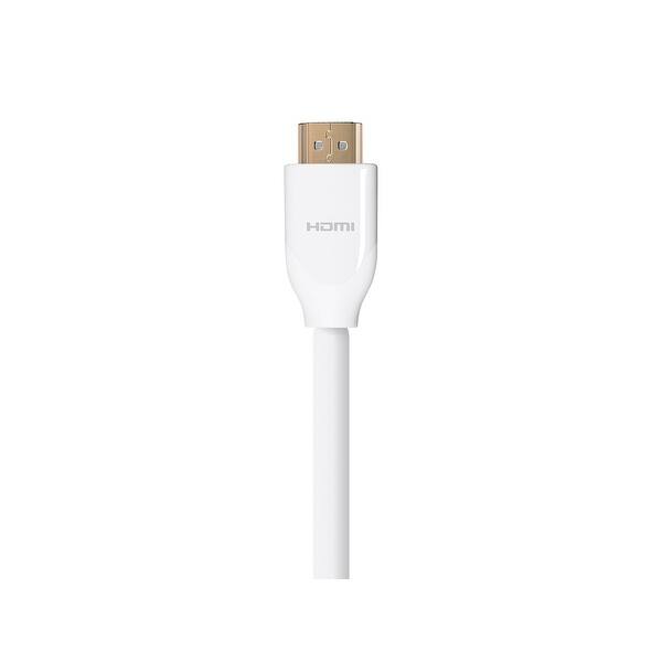 Shop Monoprice Certified Premium High Speed Hdmi Cable 4k 60hz Hdr 18gbps 28awg Yuv 4 4 4 3ft White Overstock 18906899