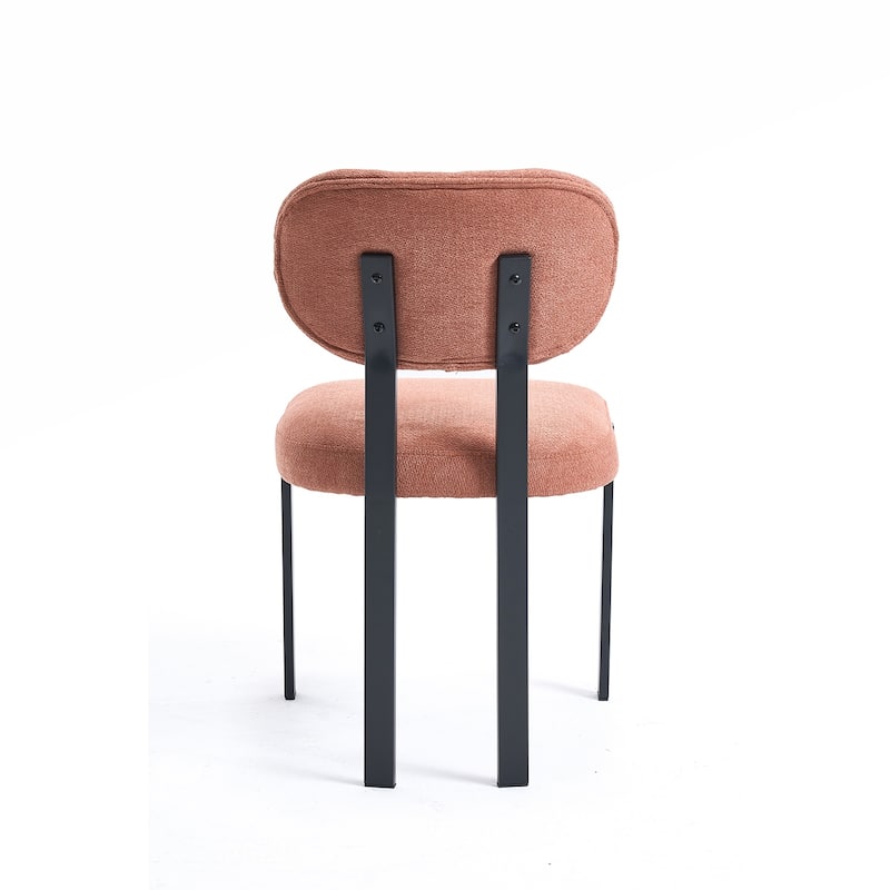 2PCS Dining Chairs With Metal Legs