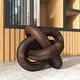 preview thumbnail 5 of 29, Devante Wood knot Sculpture Small Dark Brown