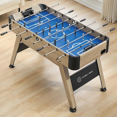54 Inch Full Size Foosball Table, Soccer Table Game for Kids and Adults, Arcade Table Soccer for Home