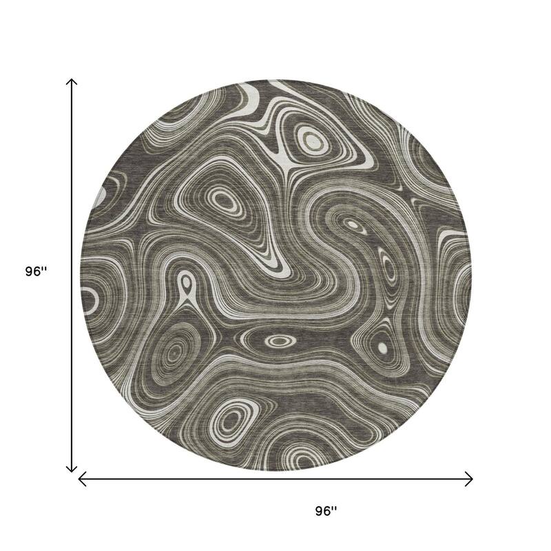 HomeRoots Geometric Transitional Rectangle Outdoor Rug
