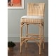 Handmade Natural Rattan Cushioned Bar Stool By East At Main - Bed Bath 