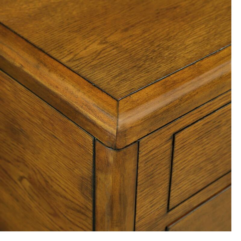 40" Solid Wood Rectangle Coffee Table with 4 Drawers