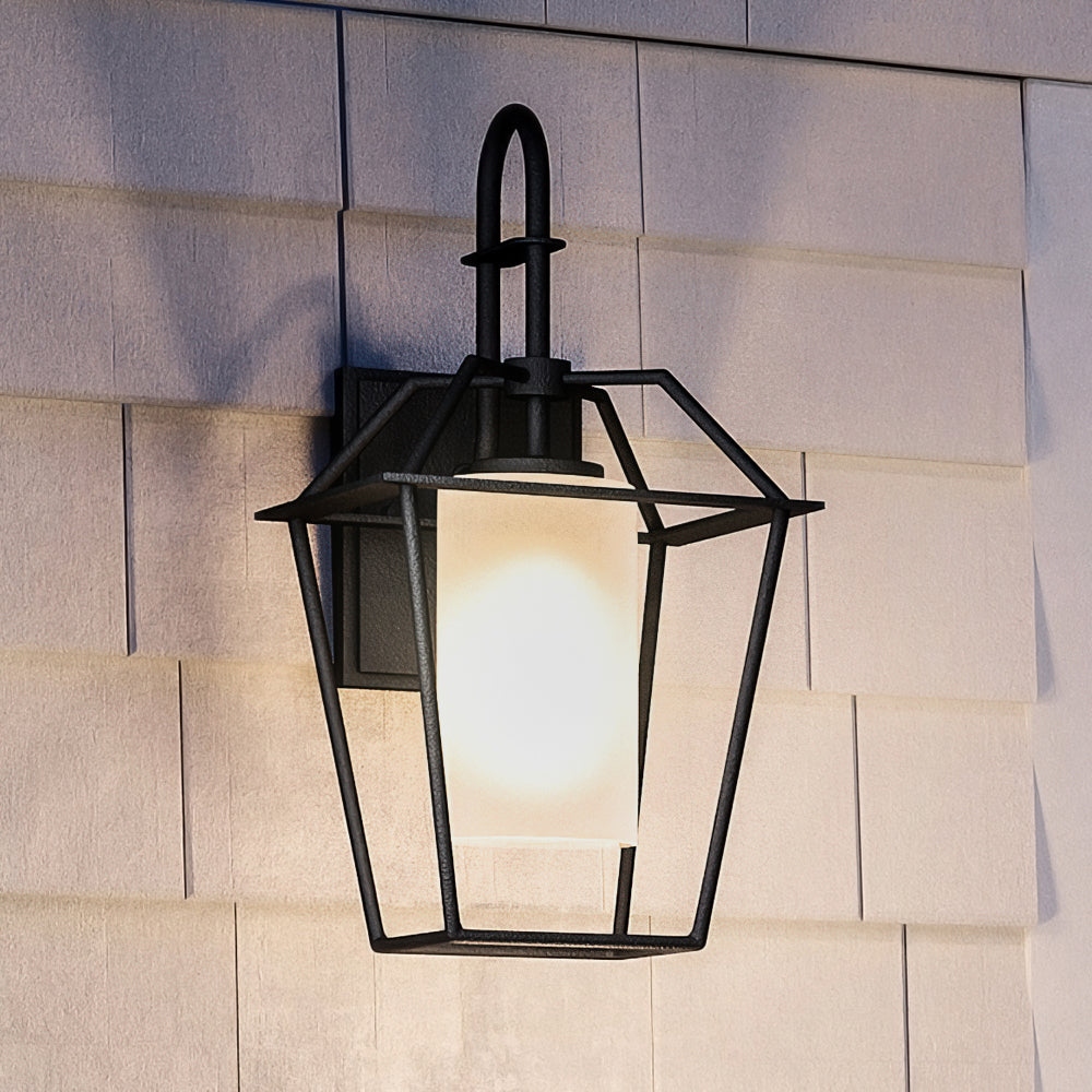 Bevin outdoor wall lantern outlet