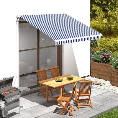 Awning Top Sunshade Canvas Door Awning Window Canopy, 118.1"x250"