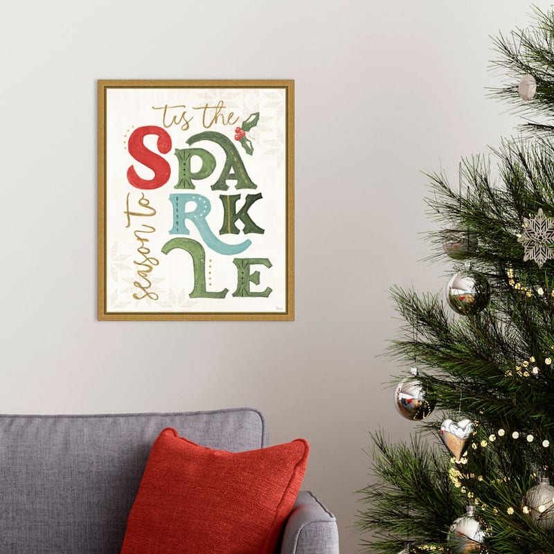 Elegant Holiday VI by Veronique Charron Framed Canvas Wall Art Print