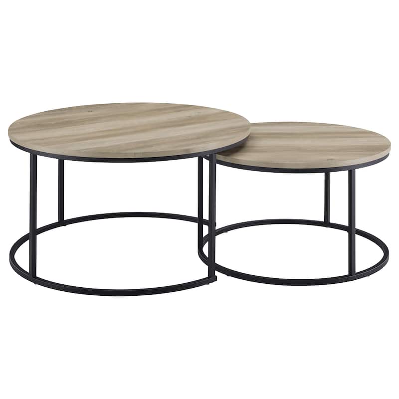 Lainey 2-piece Round Nesting Coffee Table