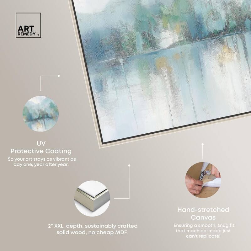 Mirrored Aqua Dream II Canvas by Art Remedy