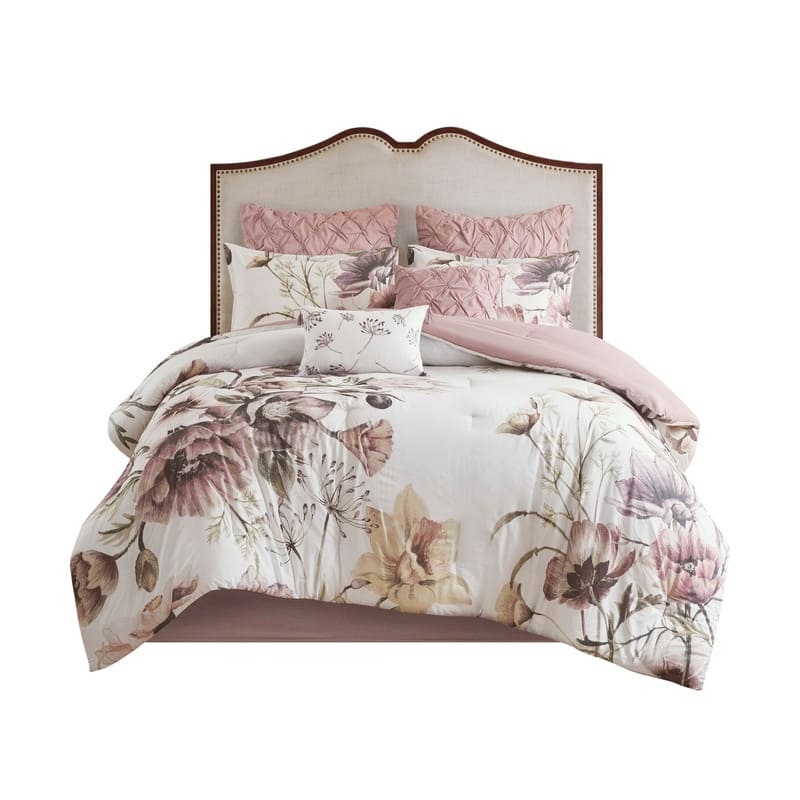 8 Piece Cotton Printed Comforter Set