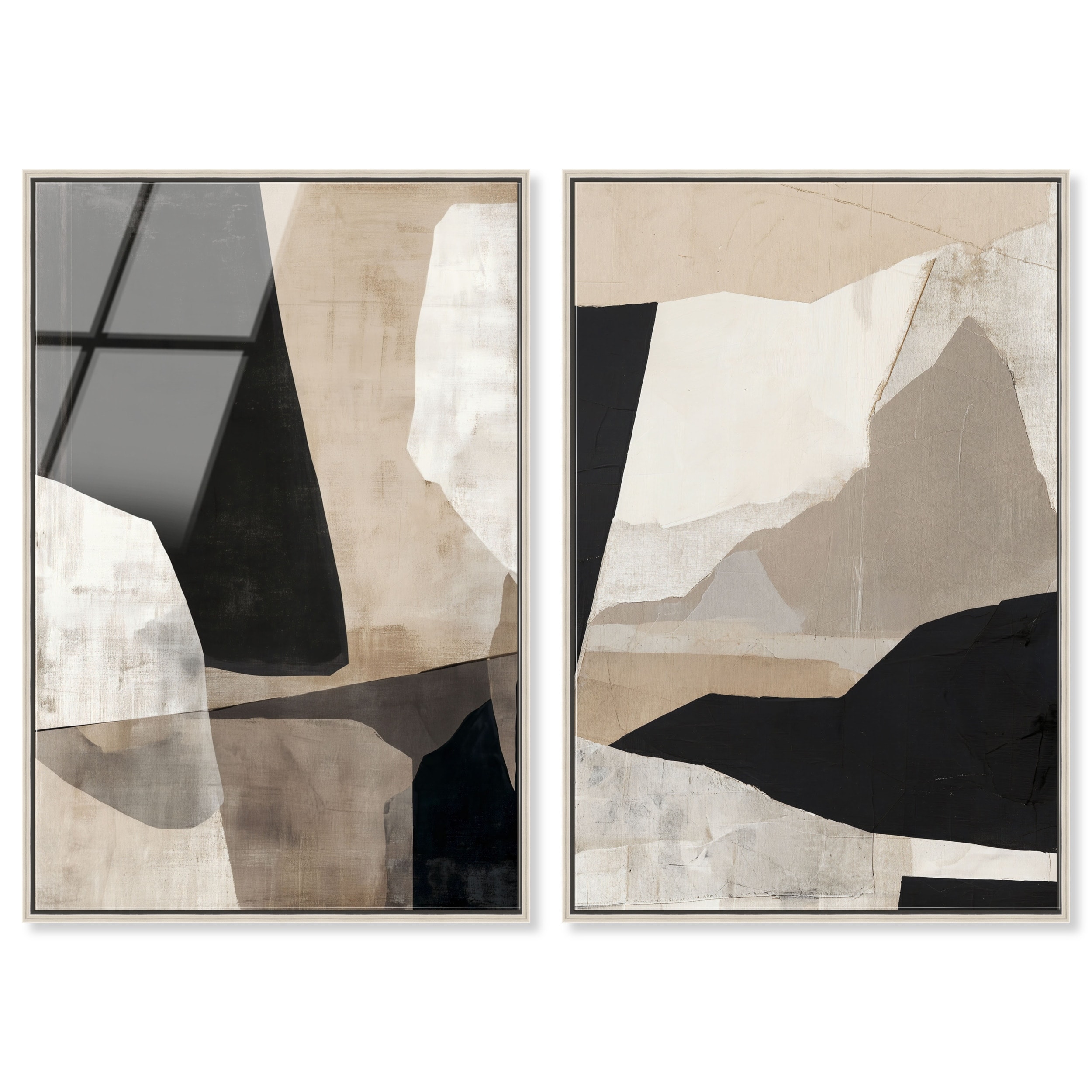 Modern Obelisk Duo Boho Wall Decor Set Acrylic Print by Art Remedy