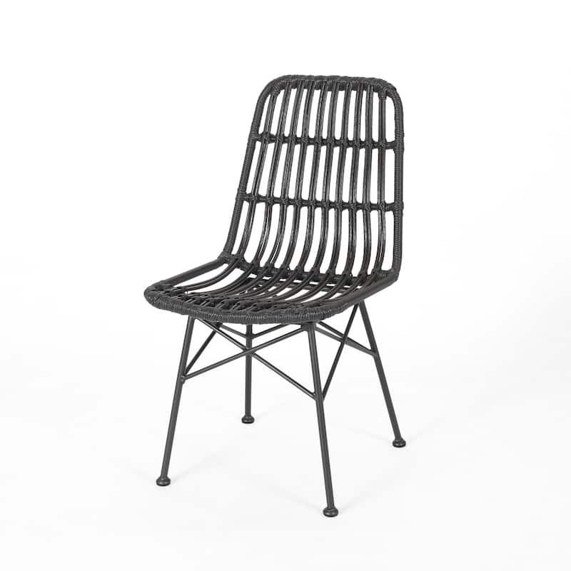 Sawtelle Outdoor 6-Seater Wicker Dining Set by Christopher Knight Home
