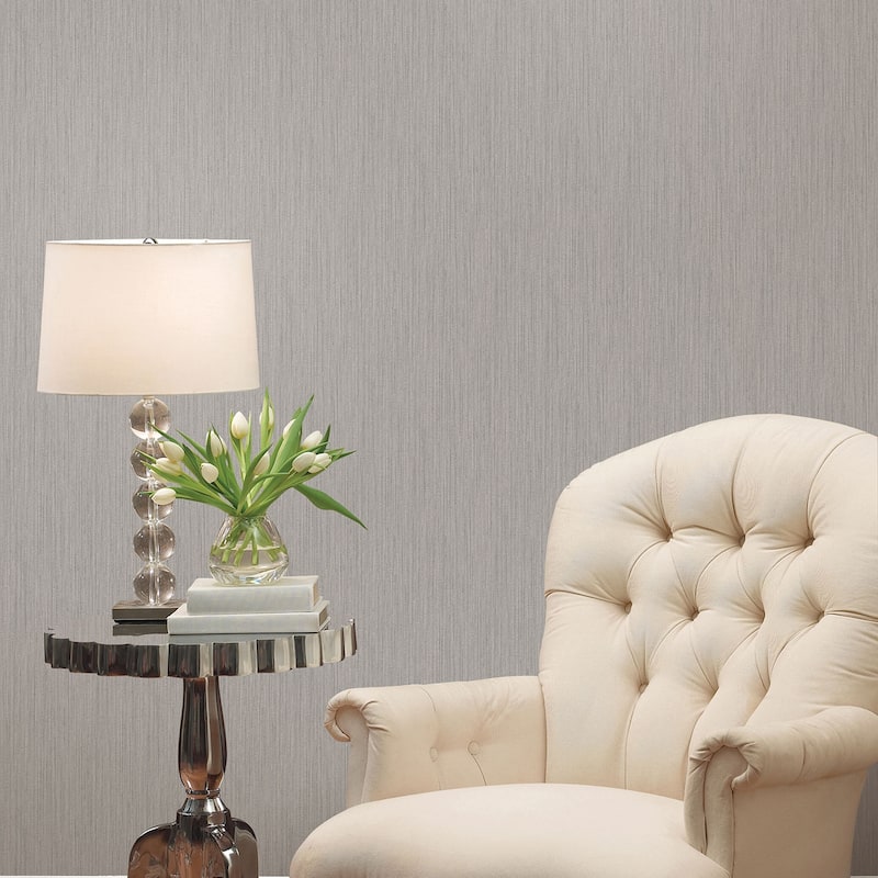 Galerie Wallcoverings Palazzo 2 Collection Plain Vertical Texture Vinyl on Non-woven Matte Wallpaper Roll