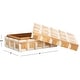 preview thumbnail 12 of 11, SAFAVIEH Home Aria Antique Ivory/Natural Brown Resin/Mango Wood Decorative Box Set of 2 - 9"W x 6"D x 4"H
