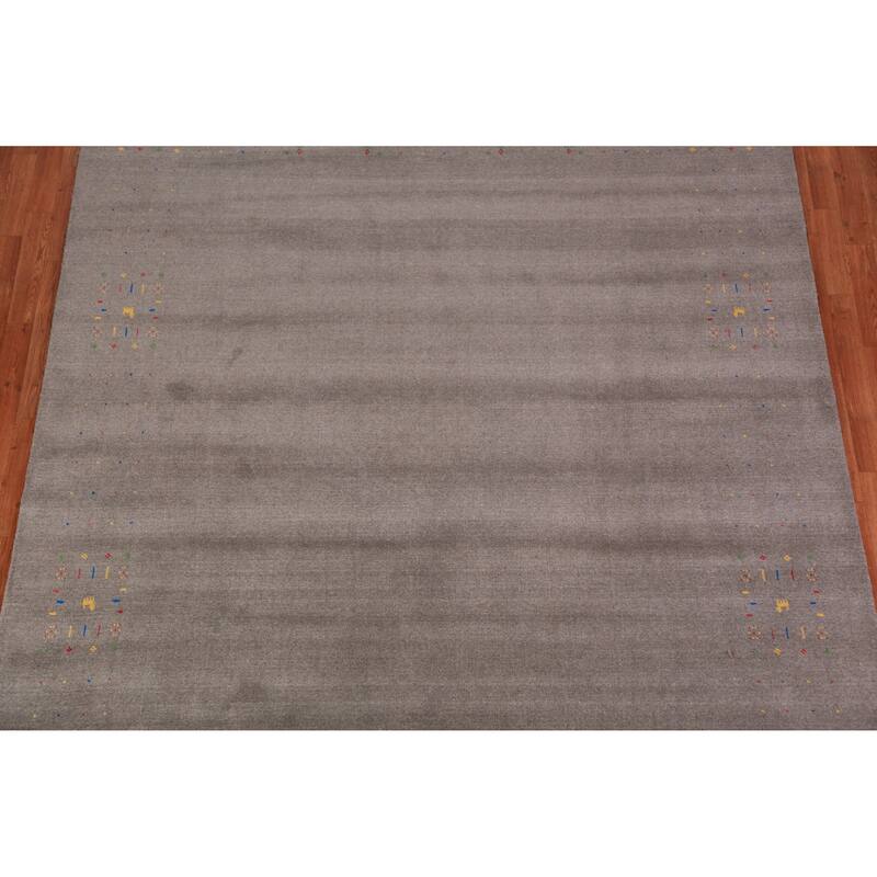 Tribal Gabbeh Indian Area Rug Handmade Bedroom Wool Carpet - 8'0" x 9'10"