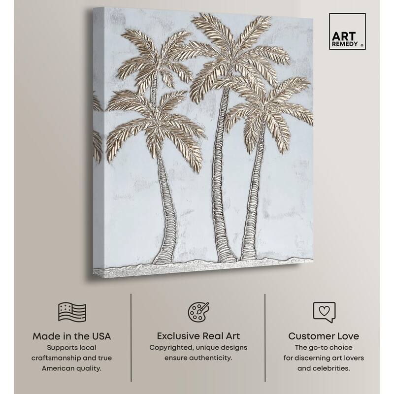 Palm Pantheon Canvas by Art Remedy, Gallery Wrapped