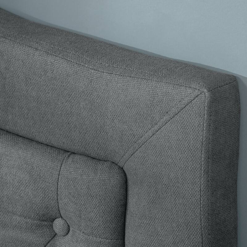 HOMCOM Upholstered Headboard, Button Tufted Bedhead Board, Home Bedroom Decoration for Full-Sized Beds