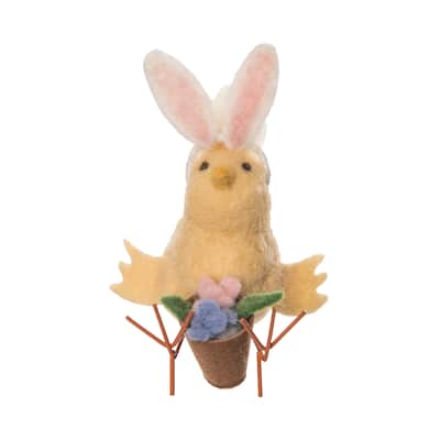 Easter Bunny Ears Chick Figure Figurine