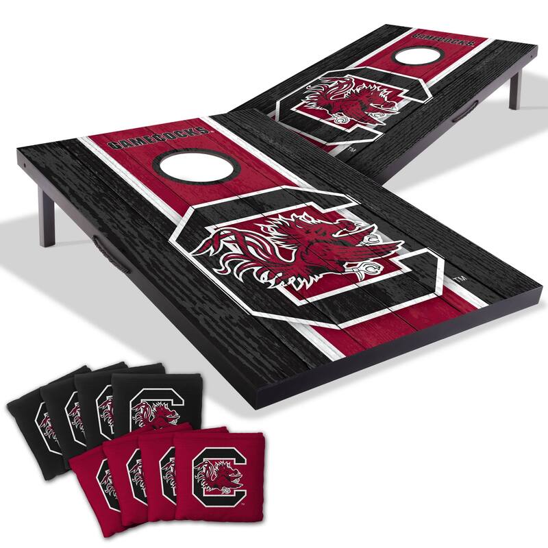 South Carolina Gamecocks NCAA Compact 2x3 Tailgate Cornhole Board Set - Include LED Lights