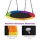preview thumbnail 7 of 5, Costway 40'' Flying Saucer Tree Swing 900D Round Swing w/ Multi-ply - See Details