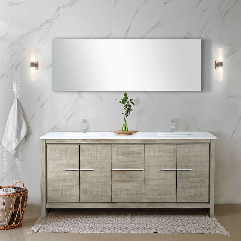 Lafarre 24 in W x 20 in D Rustic Acacia Bath Vanity and Cultured Marble Top