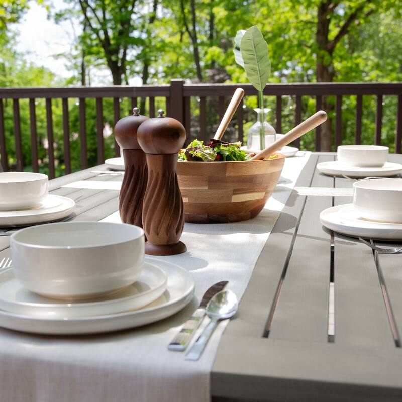 Lehigh 7-piece Outdoor Dining Set - 42" x 84" Table, Dining Height