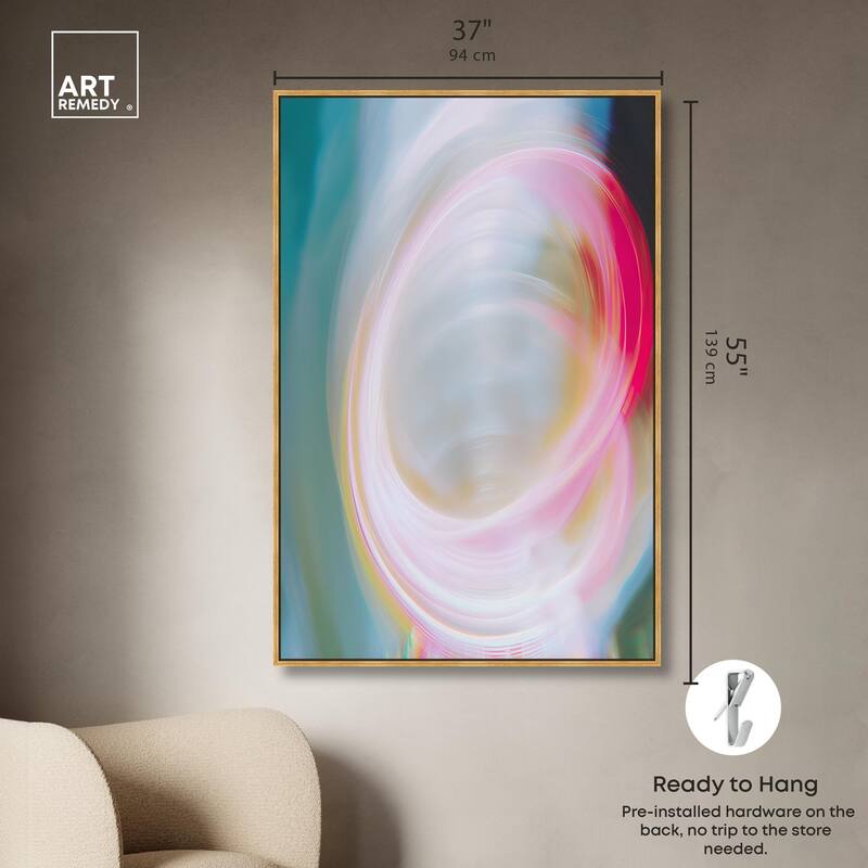 Swirling Light III Canvas by Art Remedy