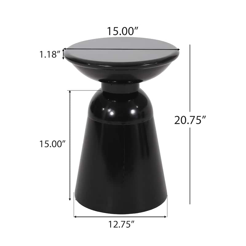Pelon Outdoor Outdoor Metal Side Table by Christopher Knight Home