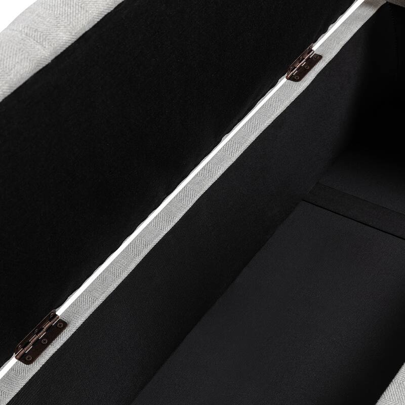 Felix Classic Button-Tufted Storage Bench With Nailhead Trims By HULALA HOME
