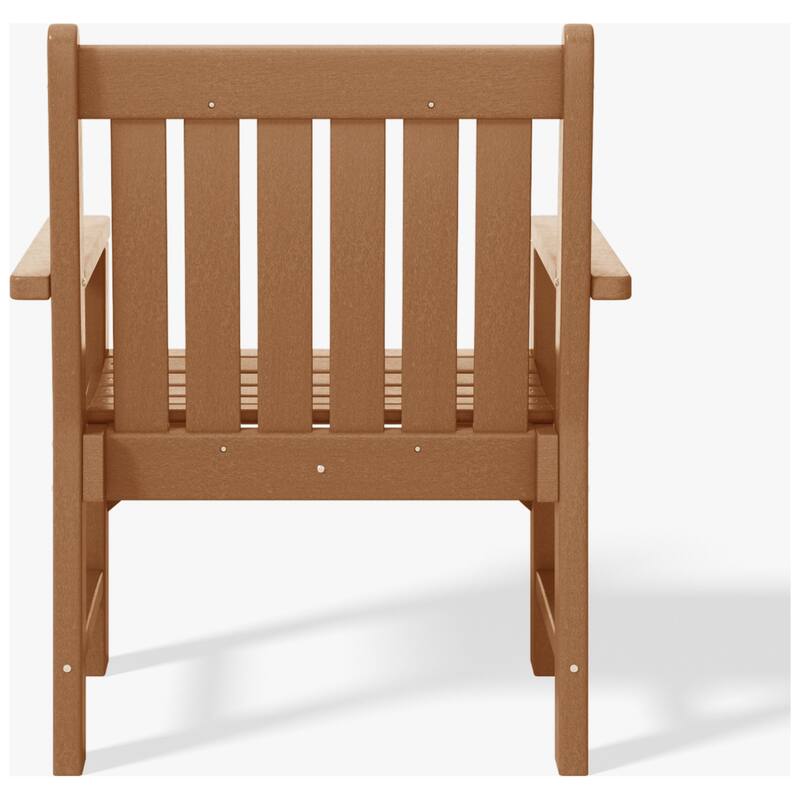 Laguna Outdoor Patio 3-Piece Garden Arm Chair Conversation Set With Side Table