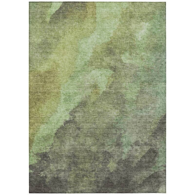 HomeRoots Abstract Transitional Rectangle Outdoor Rug