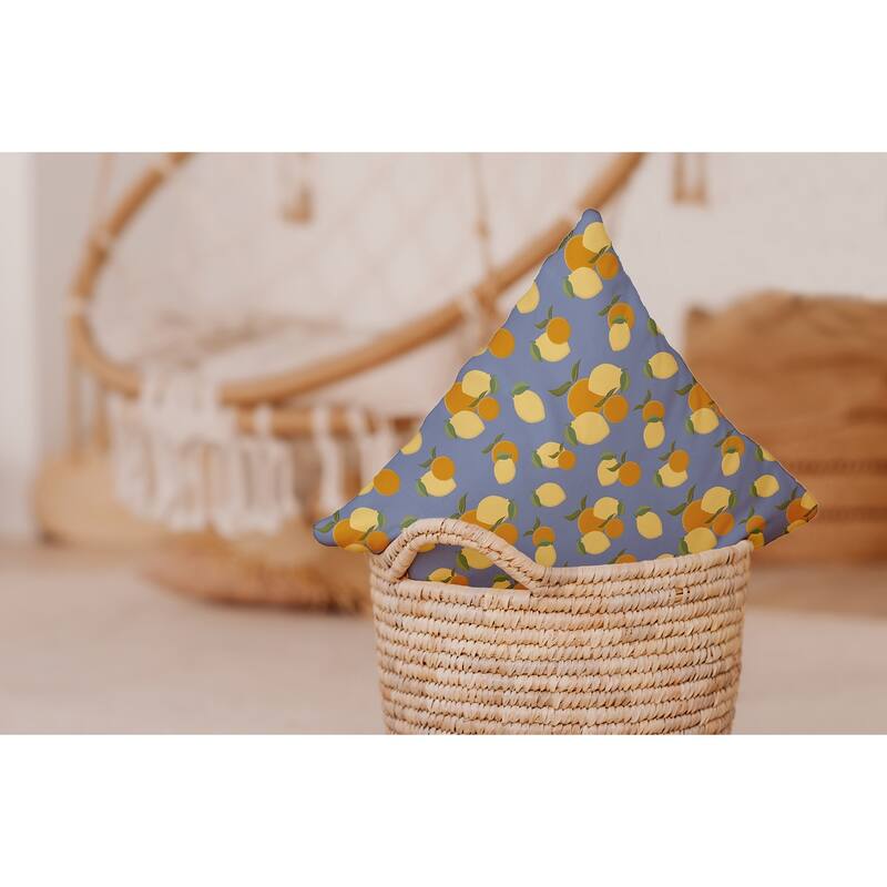 Oranges and Lemons Decorative Throw Pillow