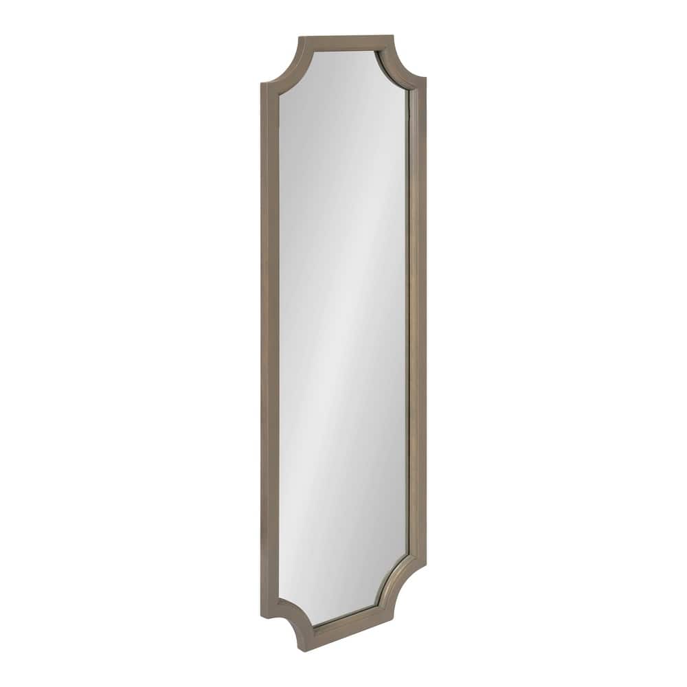 Kate and Laurel Hogan Scalloped Wood Framed Mirror