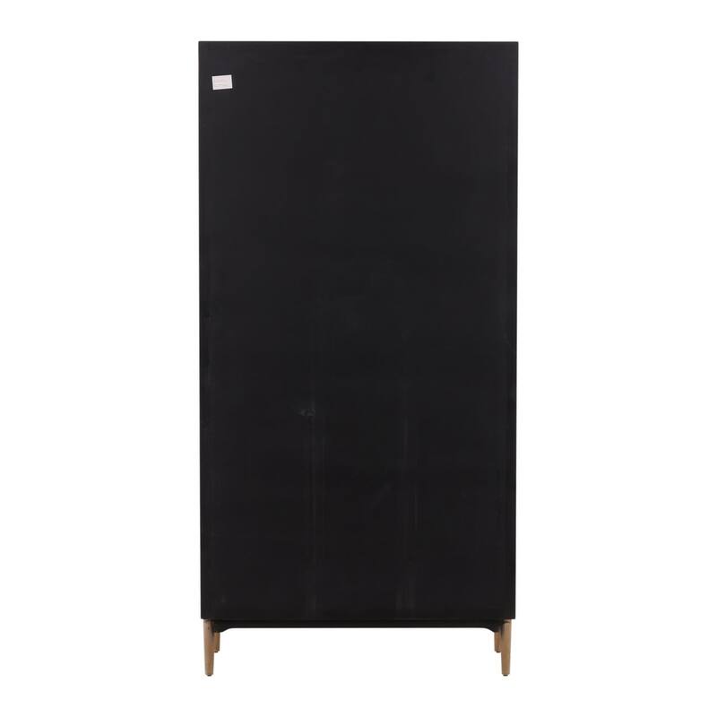 Furniture Classics Shirley Natural Recycled Wood 8-drawer Glass Door Cabinet