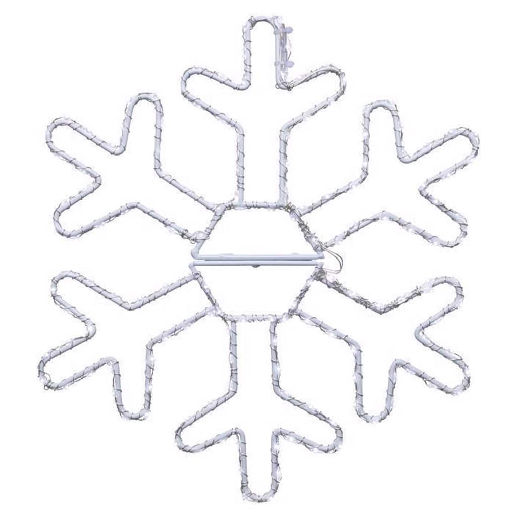 Celebrations LED Pure White Snowflake 12 in. Hanging Decor