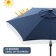preview thumbnail 14 of 25, Ainfox 7FT Outdoor Patio Umbrella with Tilt Fringe Tassel Umbrella with LED Solar Lights