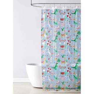 Mainstrteam 100% Waterproof 70 x 72 Inch PEVA Shower Curtain Set with ...